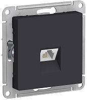 Розетка телефонная без рамки Systeme Electric AtlasDesign 1-м. RJ11 карбон картинка